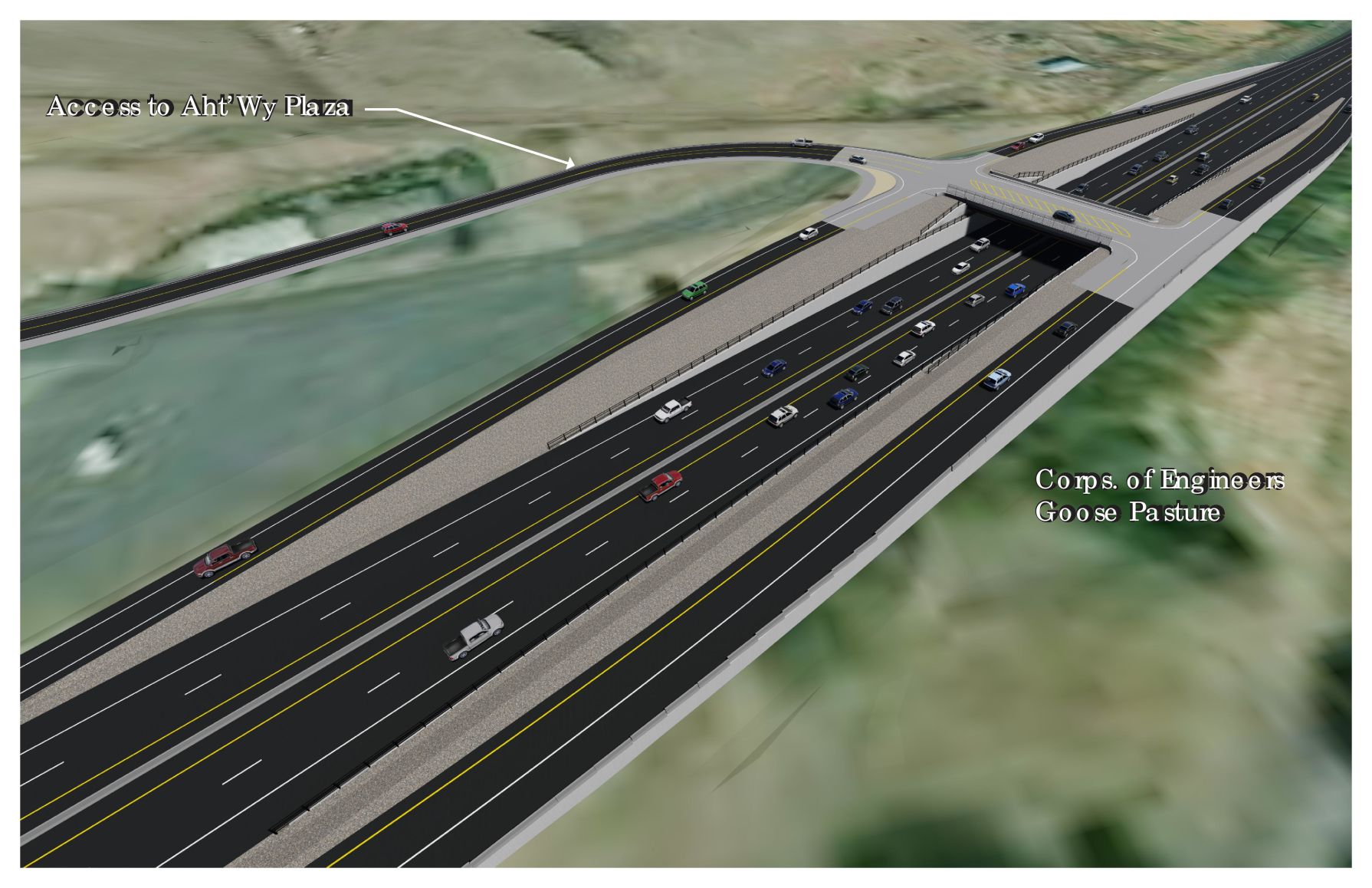 Clearwater River Casino Interchange Rendering 1